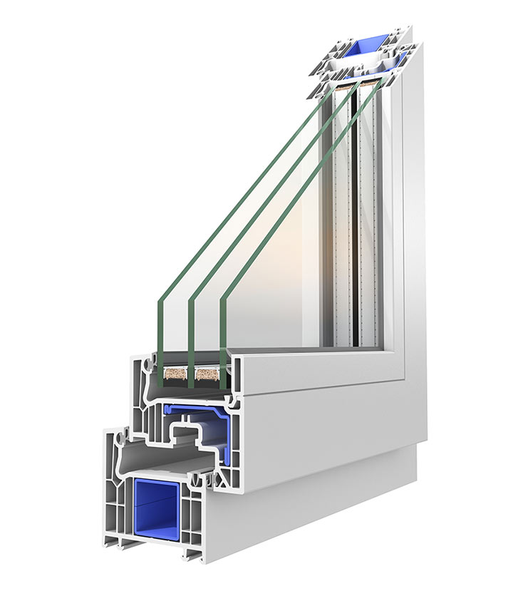 Raam met driedubbele beglazing - Oknoplast