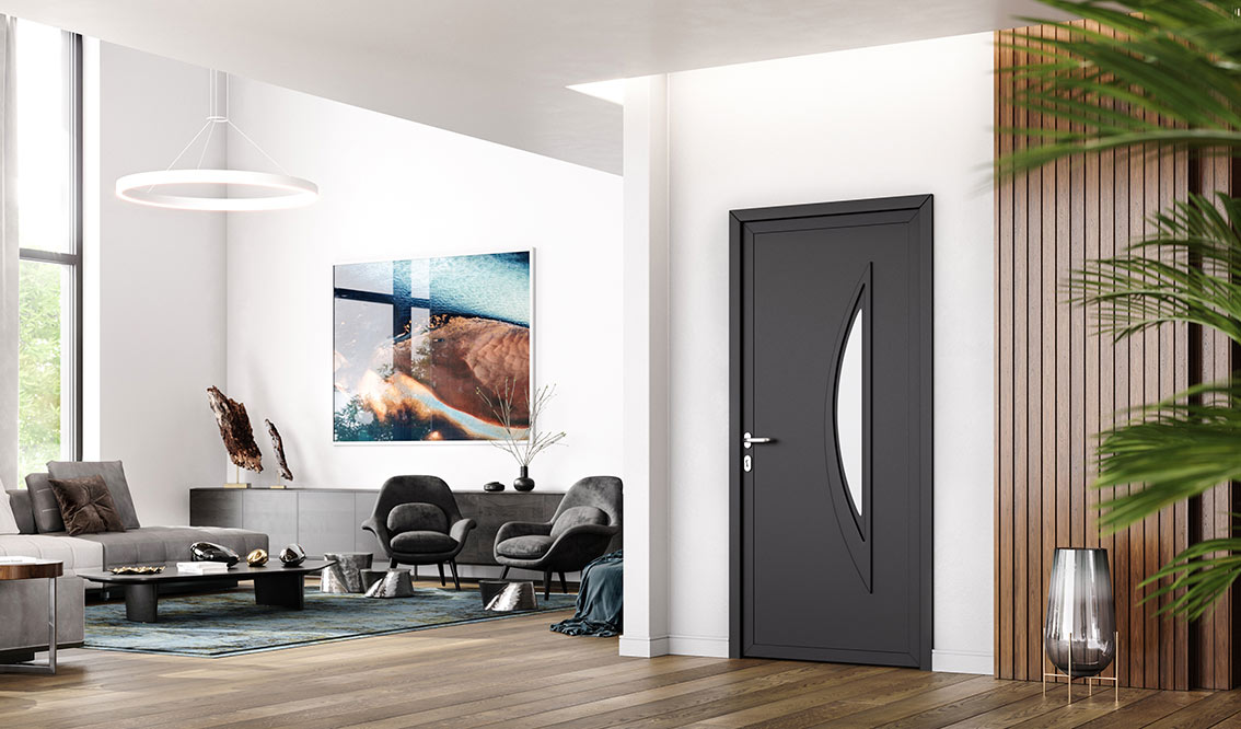 porte d'entrée PVC OKNOPLAST