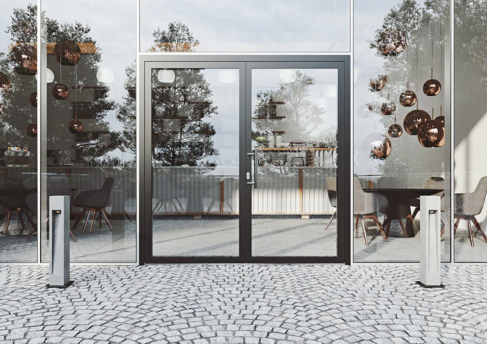 VOORDEUR MET GLAS