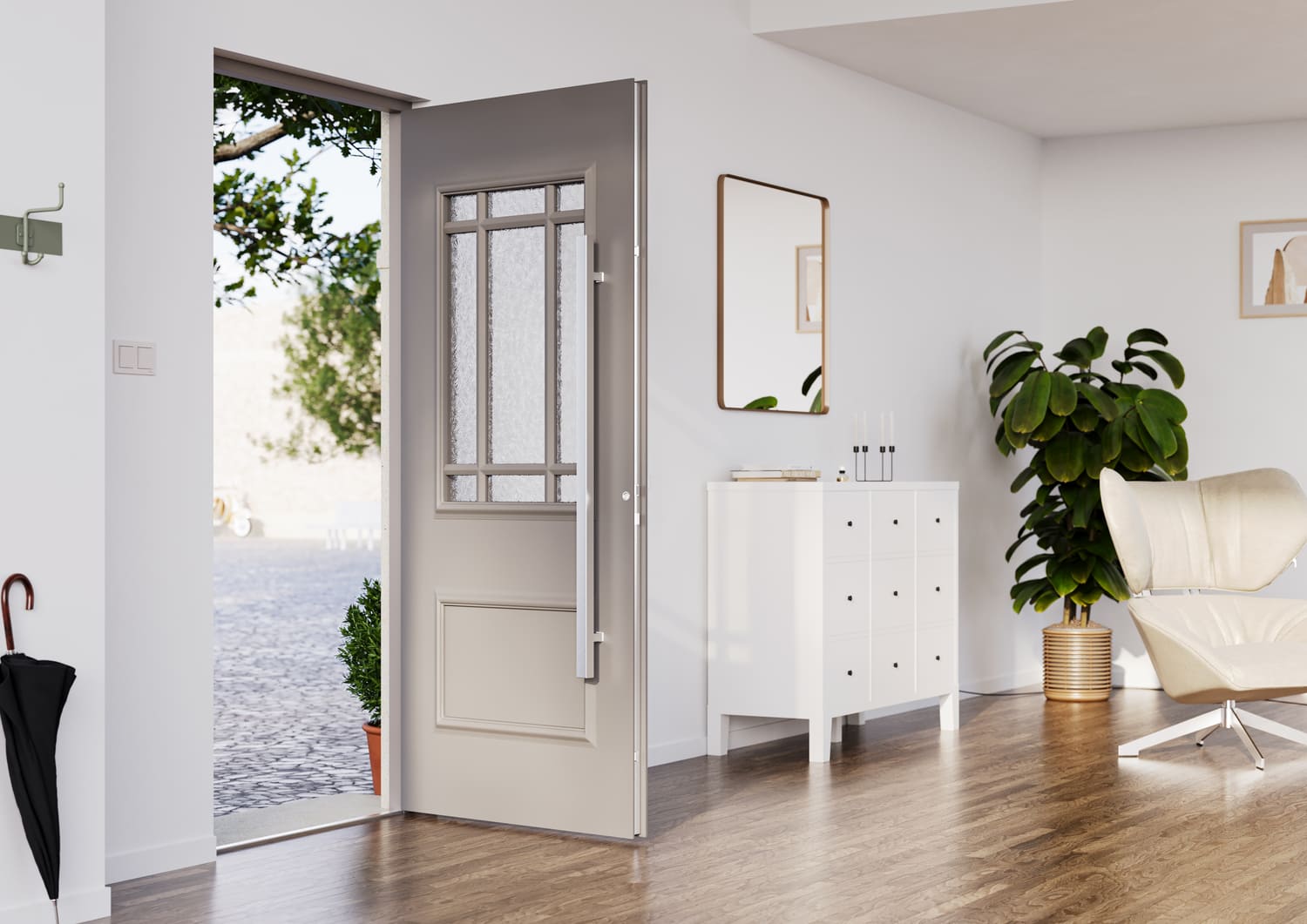 Tenvis Aluhaus aluminium deur vintage
